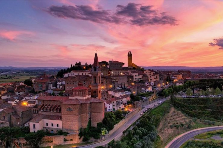 Castiglion Fiorentino al tramonto