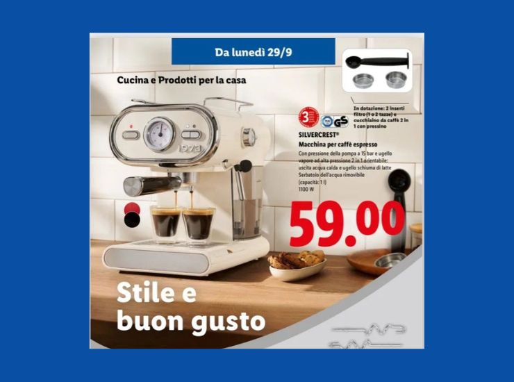 macchina caffè lidl - Facebook -circuitolavoro.it