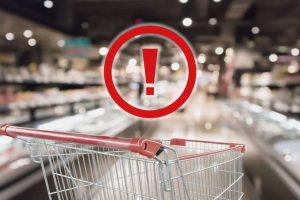 Carrello della spesa al supermercato