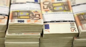 Mazzette di banconote da 50€