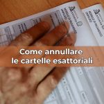 Mano con documento agenzia delle entrate e scritta: "come annullare le cartelle esattoriali"
