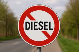 Cartello divieto diesel