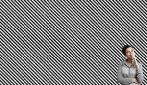 Test visivo righe diagonali e un numero nascosto