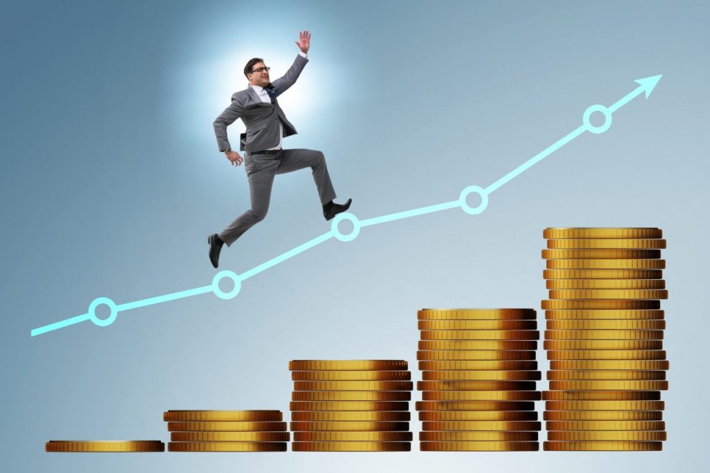 Illustrazione aumento dello stipendio