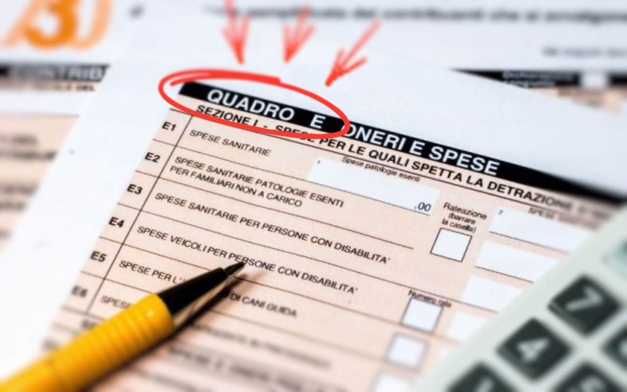 Quadro E dichiarazione dei redditi