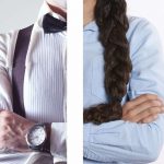 collage braccia conserte uomo donna