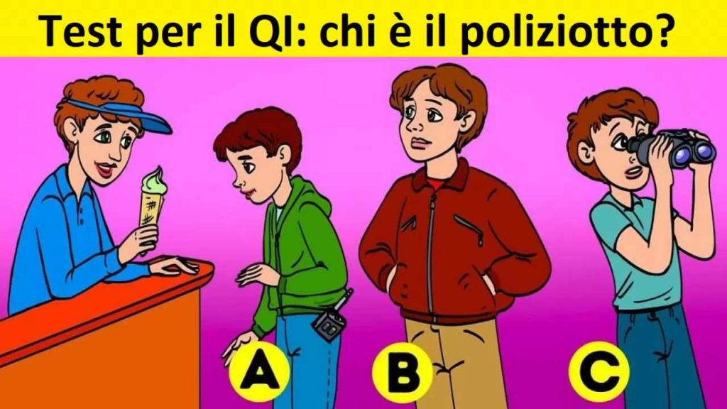 Test Intelligenza poliziotto infiltrato