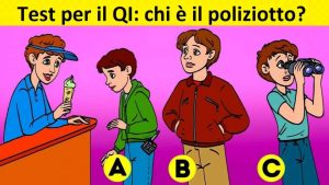 Test Intelligenza poliziotto infiltrato