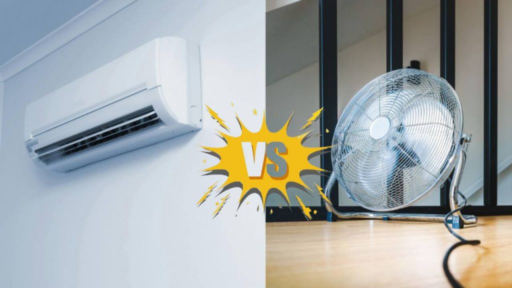 Condizionatore e ventilatore messi a confronto